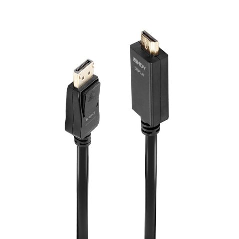 Adaptador de cable de vídeo 3 m DisplayPort HDMI tipo A (Estándar) Negro Lindy 36923