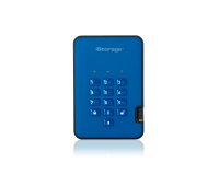 iStorage diskAshur2 256-bit 2TB SB 3.1 secure encrypted hard drive - Blue IS-DA2-256-2000-BE