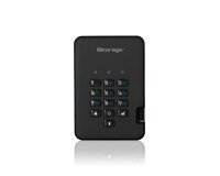 iStorage diskAshur2 256-bit 500GB USB 3.2 secure encrypted hard drive - Black IS-DA2-256-500-B