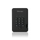 iStorage diskAshur2 256-bit 1TB USB 3.2 secure encrypted hard drive - Black IS-DA2-256-1000-B