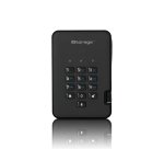 iStorage diskAshur2 256-bit 1TB USB 3.2 secure encrypted solid-state drive - Black IS-DA2-256-SSD-1TB-B