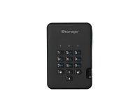 iStorage diskAshur2 256-bit 1TB USB 3.2 secure encrypted solid-state drive - Black IS-DA2-256-SSD-1TB-B