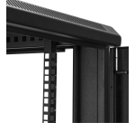 StarTech.com 4-Post 12U Server Rack Cabinet, Lockable 19" Data Rack Cabinet for Computer / AV / IT Equipment, Office / Home Network Rack with Casters & Adjustable Mounting Rails