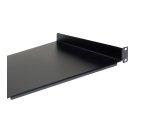 StarTech.com Étagère fixe 1U pour Montage en Rack de Serveur - Plateau Universel en Acier de 25,4cm de Profondeur pour Rack d'Équipement Audiovisuel/Réseau 19" - Capacité de Poids 20kg, Noir