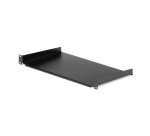 StarTech.com Étagère fixe 1U pour Montage en Rack de Serveur - Plateau Universel en Acier de 25,4cm de Profondeur pour Rack d'Équipement Audiovisuel/Réseau 19" - Capacité de Poids 20kg, Noir