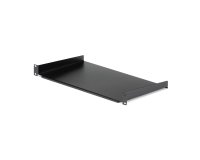 StarTech.com Étagère fixe 1U pour Montage en Rack de Serveur - Plateau Universel en Acier de 25,4cm de Profondeur pour Rack d'Équipement Audiovisuel/Réseau 19" - Capacité de Poids 20kg, Noir