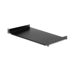 StarTech.com Étagère fixe 1U pour Montage en Rack de Serveur - Plateau Universel en Acier de 25,4cm de Profondeur pour Rack d'Équipement Audiovisuel/Réseau 19" - Capacité de Poids 20kg, Noir