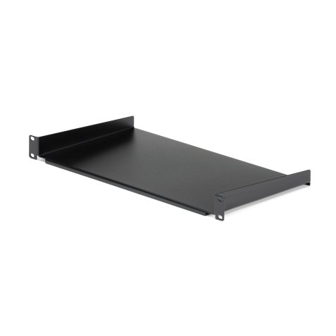 StarTech.com Étagère fixe 1U pour Montage en Rack de Serveur - Plateau Universel en Acier de 25,4cm de Profondeur pour Rack d'Équipement Audiovisuel/Réseau 19" - Capacité de Poids 20kg, Noir