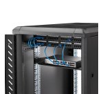 StarTech.com Étagère fixe 1U pour Montage en Rack de Serveur - Plateau Universel en Acier de 25,4cm de Profondeur pour Rack d'Équipement Audiovisuel/Réseau 19" - Capacité de Poids 20kg, Noir