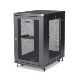 StarTech.com Armoire Rack Serveur 18U à 4 Montants, Armoire Verrouillable 19" pour Ordinateur/AV/Équipement IT, Rack Réseau pour Bureau/Domicile avec Roulettes et Rails de Montage Ajustables