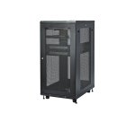 StarTech.com Armoire Rack Serveur 24U à 4 Montants, Armoire Verrouillable 19" pour Ordinateur/AV/Équipement IT, Rack Réseau pour Bureau/Domicile avec Roulettes et Rails de Montage Ajustables