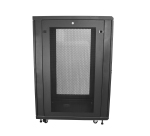 StarTech.com Armoire Rack Serveur 24U à 4 Montants, Armoire Verrouillable 19" pour Ordinateur/AV/Équipement IT, Rack Réseau pour Bureau/Domicile avec Roulettes et Rails de Montage Ajustables