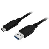 StarTech.com Cable de Carga y Sincronización USB-A a USB-C de 1m - Cable USB de 5Gbps - Cable de Datos USB-A a USB Tipo C - M/M - Negro