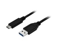 StarTech.com Cable de Carga y Sincronización USB-A a USB-C de 1m - Cable USB de 5Gbps - Cable de Datos USB-A a USB Tipo C - M/M - Negro