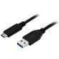 StarTech.com Cable de Carga y Sincronización USB-A a USB-C de 1m - Cable USB de 5Gbps - Cable de Datos USB-A a USB Tipo C - M/M - Negro