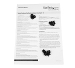 StarTech.com Étagère Rack Serveur 1U - Plateau Cantilever Universel Ventilé pour Armoire d'Équipement Réseau 19" - Acier Résistant - Poids Max 20kg - Étagère de 25cm de Profondeur, Noir