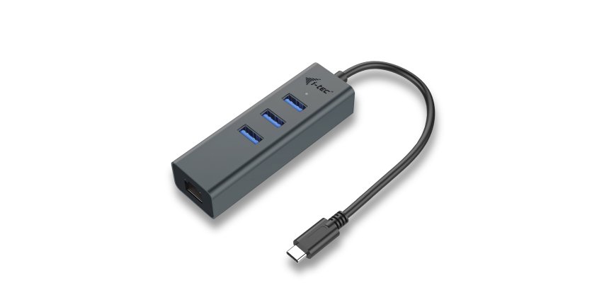 i-tec Metal USB-C HUB 3 Port + Gigabit Ethernet Adapter