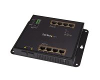 StarTech.com Switch Industriel POE+ Gigabit Ethernet 8 ports - 2 connexions MSA SFP - 30W - Switch Gbe Haute Puissance L2 adminstrable renforcé - Fixation murale Rail DIN IP-30/ -40C° à 75C°