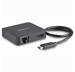 Adaptador Multipuertos USB Tipo C para Ordenador Portátil - Docking Station USB-C con Red HDMI 4K y USB-A