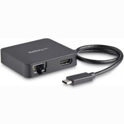 StarTech.com USB-C Multiport Adapter - Tragbares USB-C 4k HDMI Minidock - Gigabit Ethernet, USB 3.0 Hub (1x USB-A, 1x USB-C) - USB Typ-C Multiport Adapter - Thunderbolt 3 kompatibel