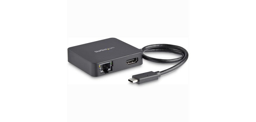 Adaptador Multipuertos USB Tipo C para Ordenador Portátil - Docking Station USB-C con Red HDMI 4K y USB-A