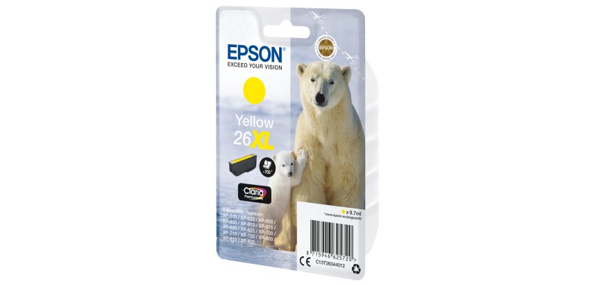 Epson 26XL - XL - yellow - original - ink cartridge