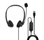 Lindy 42870 auricular y casco Auriculares Alámbrico Diadema Llamadas/Música USB tipo A Negro