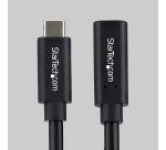 StarTech.com 60cm USB4 Extension Cable, 40Gbps, Thunderbolt 4 Compatible, 240W Charging, 8K 60Hz/4K 240Hz, USB-C Male to Female