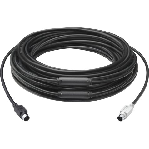 Logitech GROUP 15m Extender Cable câble PS/2 6-p Mini-DIN Noir