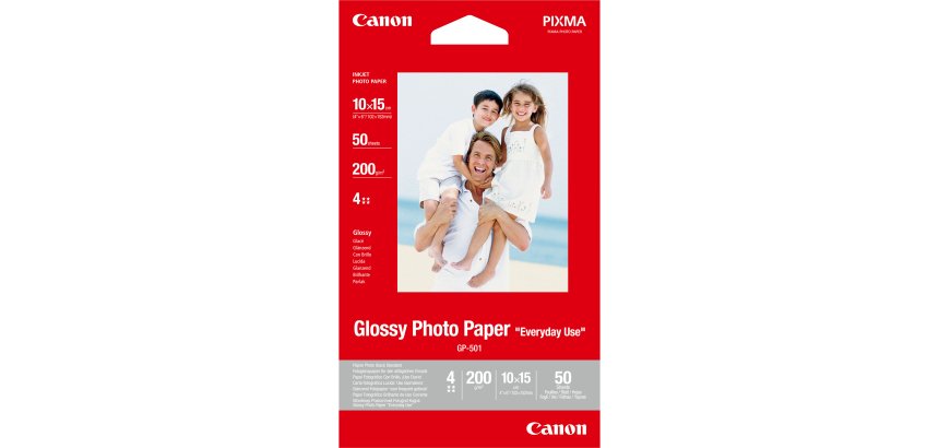 Canon Papier photo brillant 4 × 6” (10 × 15 cm) GP-501 - 50 feuilles