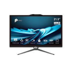 MSI Pro AP222T 14M-438XEU Intel® Core™ i5 i5-14400 54,6 cm (21.5") 1920 x 1080 Pixeles Pantalla táctil PC todo en uno 16 GB DDR4-SDRAM 512 GB SSD Wi-Fi 5 (802.11ac) Negro