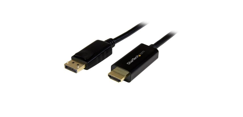 StarTech.com Cavo DisplayPort a HDMI Passivo 4K 30Hz - 1 m - Cavo Adattatore DisplayPort a HDMI - Convertitore DP 1.2 a HDMI - Connettore DP a scatto
