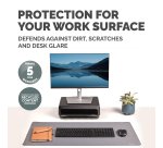Fellowes Computer Desk Mat with Non-Slip Base Breyta Desk Mat with Antibacterial Protection Grey