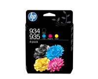 HP 934 Pack de 4 cartouches d'encre noire/ 935 Pack de 4 cartouches d'encre cyan/magenta/jaune authentiques