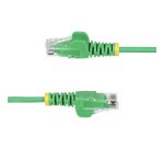 StarTech.com Câble Ethernet CAT6 Vert Fin de 3m, Sans Accroc, 100W PoE, UTP, LSZH, Fil de Cuivre Pur 28AWG, Cordon Patch Réseau RJ45 avec Serre-Câble, Contrôlé Fluke