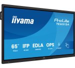 iiyama TE6515A-B1AG Écran d'affichage dynamique Écran plat interactif 163,8 cm (64.5") Wifi 550 cd/m² 4K Ultra HD Noir Écran tactile Intégré dans le processeur Android