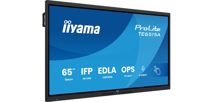 iiyama TE6515A-B2AG Écran d'affichage dynamique En forme de kiosk 163,8 cm (64.5") Wifi 550 cd/m² 4K Ultra HD Noir Écran tactile Intégré dans le processeur Android 24/7