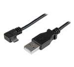 StarTech.com Câble USB vers Micro USB coudé à angle droit de 50 cm - 0,25 mm² - M/M - Noir