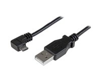 StarTech.com Cable de 0,5m Micro USB Acodado a la Derecha para Carga y Sincronización de Smartphones o Tablets