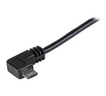 StarTech.com Câble USB vers Micro USB coudé à angle droit de 50 cm - 0,25 mm² - M/M - Noir