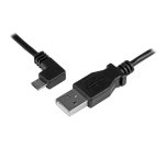 StarTech.com Câble USB vers Micro USB coudé à angle gauche de 50 cm - 0,25 mm² - M/M - Noir