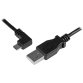 StarTech.com Cable de 0,5m Micro USB Acodado a la Izquierda para Carga y Sincronización de Smartphones o Tablets