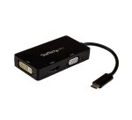 StarTech.com USB-C Multiport Video Adapter - 3-in-1 - 4K 30Hz - Black