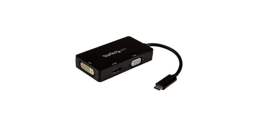StarTech.com USB-C Multiport Adapter - 3-in-1 USB-C auf HDMI, DVI oder VGA