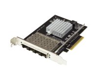 StarTech.com Carte Réseau 10G SFP+ à 4 Ports - Adaptateur Intel XL710 Open SFP+ - PCIe 10 Gigabit Ethernet Serveur NIC - Carte LAN à Fibre Optique 10GbE - Dell PowerEdge HPE ProLiant