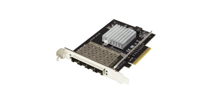 StarTech.com Carte Réseau 10G SFP+ à 4 Ports - Adaptateur Intel XL710 Open SFP+ - PCIe 10 Gigabit Ethernet Serveur NIC - Carte LAN à Fibre Optique 10GbE - Dell PowerEdge HPE ProLiant