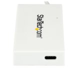 StarTech.com Hub USB-C à 4 Ports avec 1x USB-C & 3x USB-A SuperSpeed - Alimenté par Bus - Hub USB 3.0 Portable - USB 3.2 Gen 1 (5Gbps) Type-C - Blanc