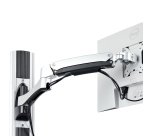 StarTech.com Estación de Trabajo Soporte de Pared para Monitor VESA de 27 Pulgadas (10kg) con Bracket para CPU / Ordenador y Bandeja para Teclado y Ratón - con Brazo Articulado para Monitor