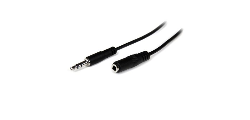 StarTech.com 2m Slim 3.5mm Stereo Extension Audio Cable - M/F