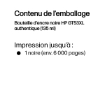 HP Bouteille d'encre noire GT53XL authentique (135 ml)